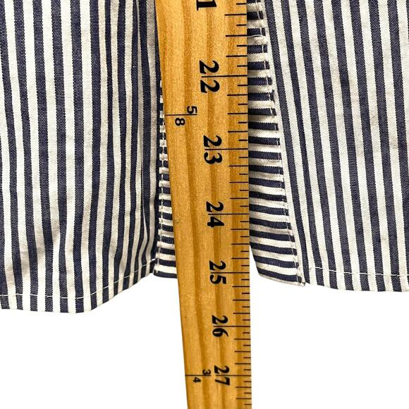 Sunday in Brooklyn Anthropologie Striped Blouse Scilla Cold Shoulder Button XS - Picture 4 of 7